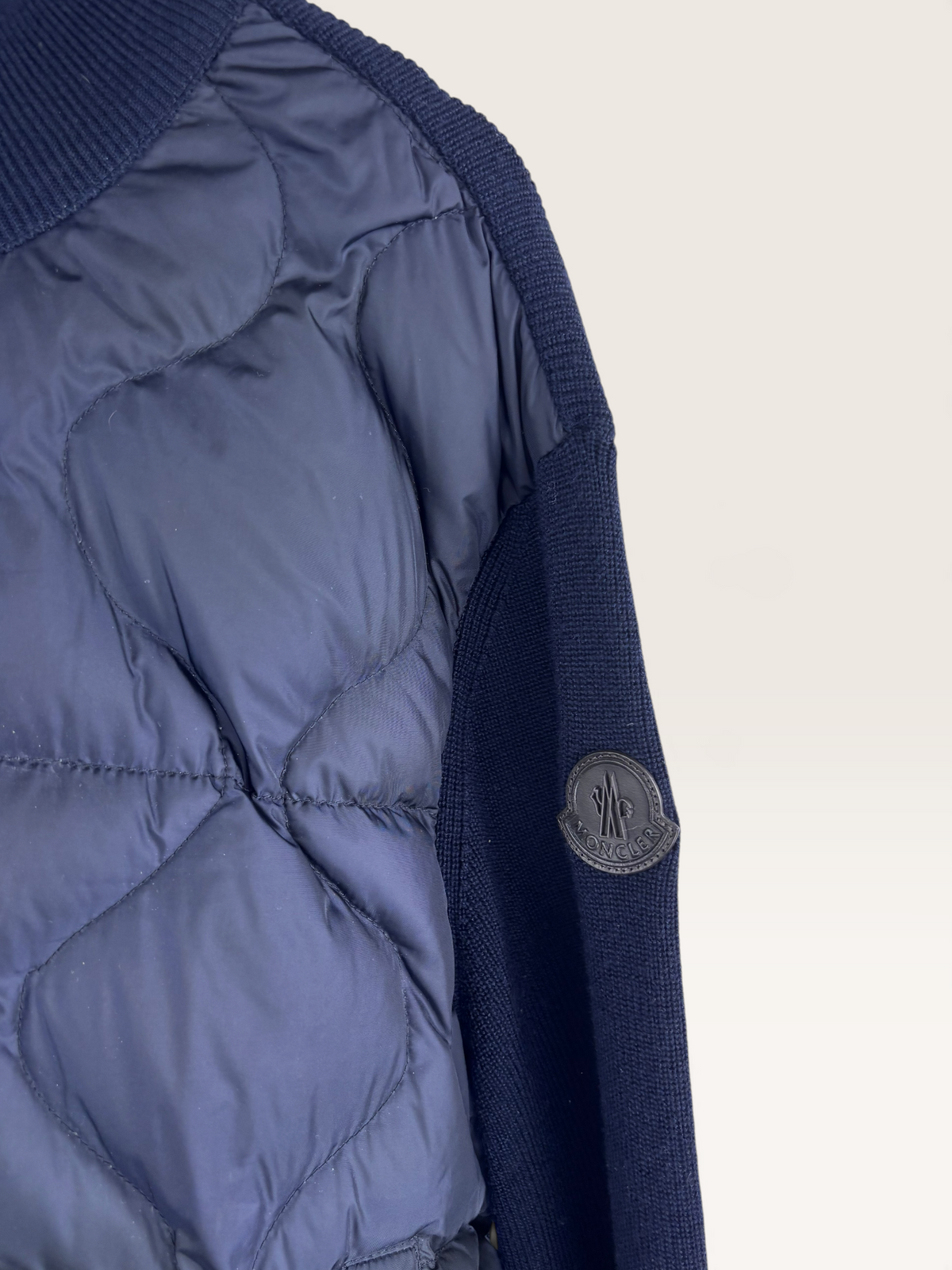 Moncler cardigan bi-matière veste