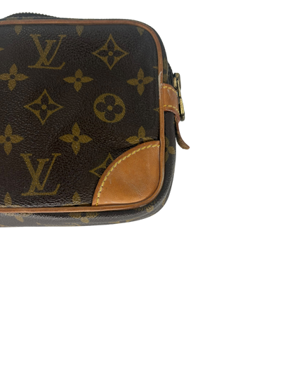 Louis Vuitton Pochette dragonne monogram marron