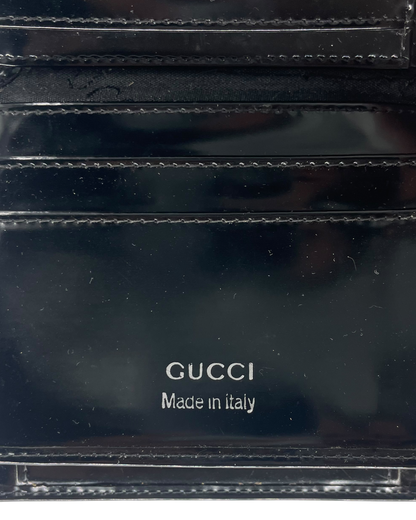 Gucci Portefeuille en cuir noir