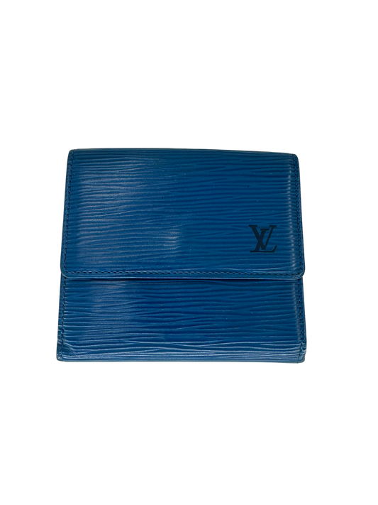 Louis Vuitton portefeuille épi bleu