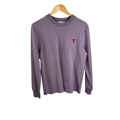 Ami Paris pull en coton lila