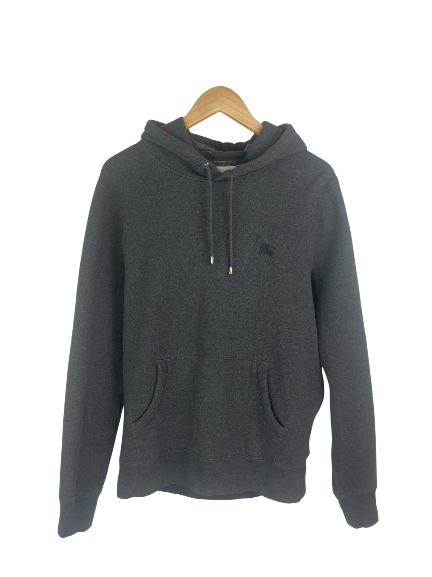 Burberry pull à capuche tartan rouge