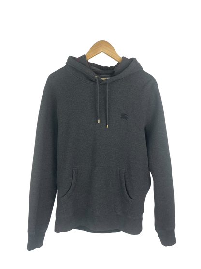 Burberry pull à capuche tartan rouge