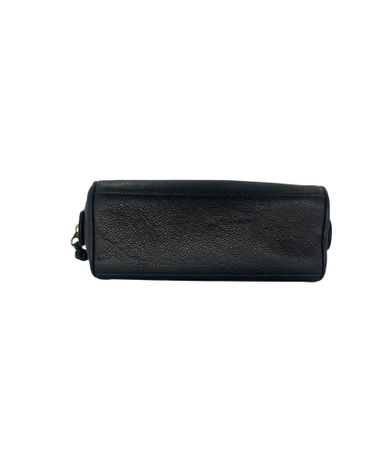 Chanel pochette en cuir noir