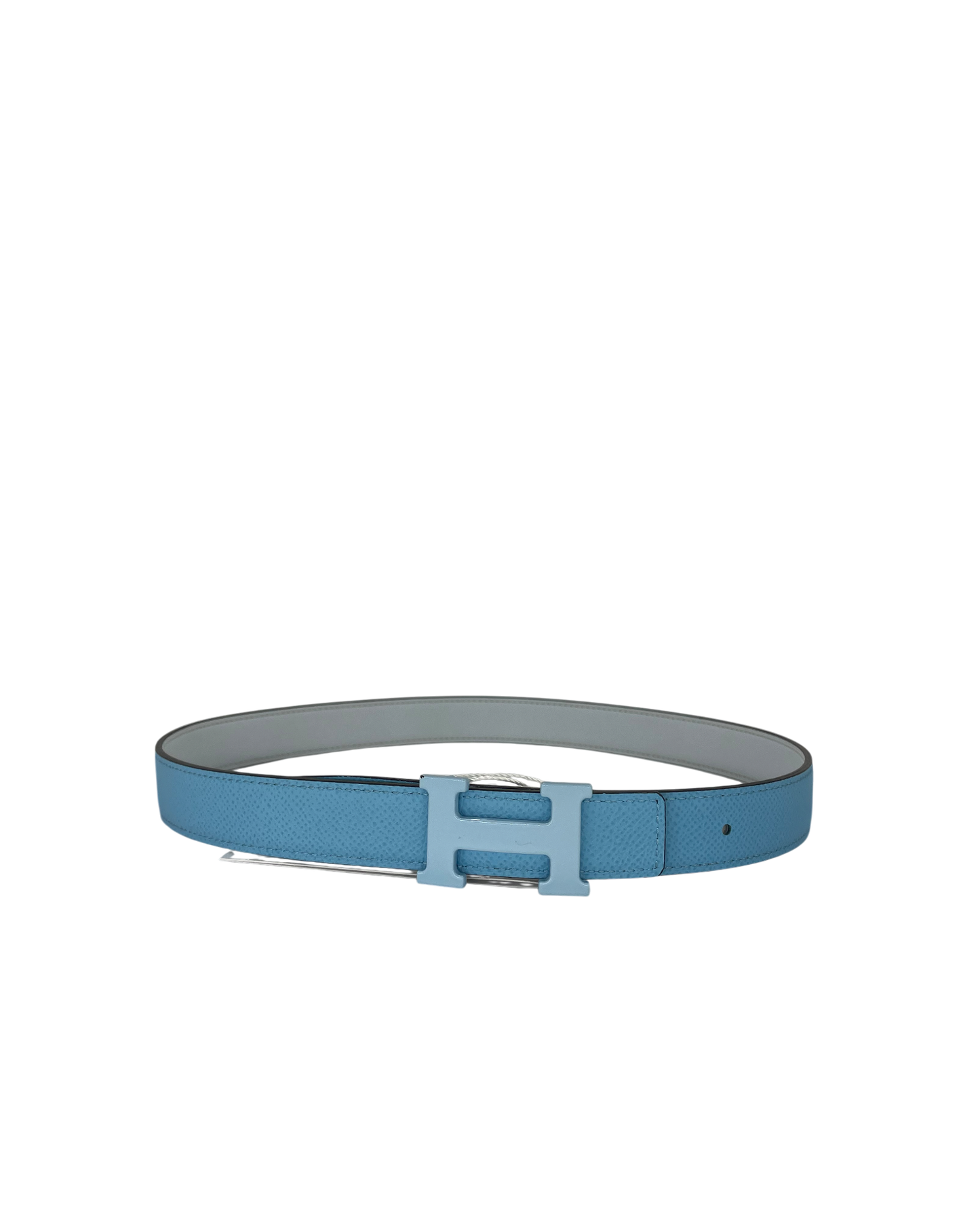 Hermès Ceinture en cuir bleu