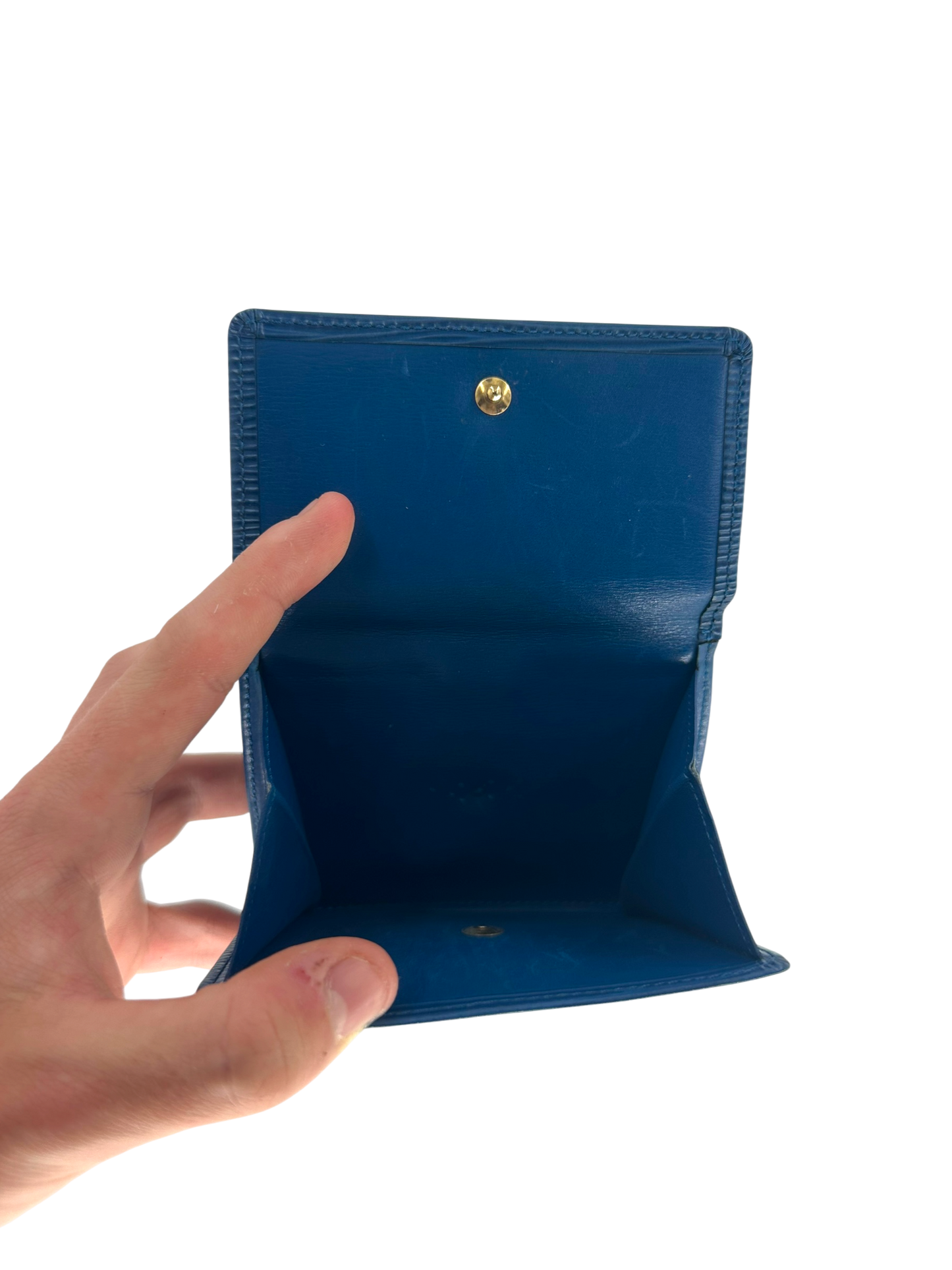 Louis Vuitton portefeuille épi bleu