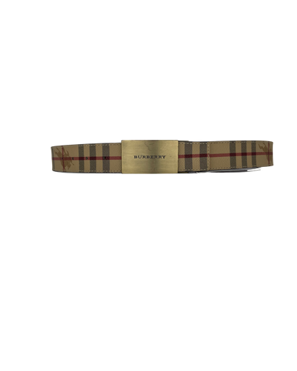 Burberry ceinture tartan beige