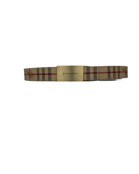 Burberry ceinture tartan beige