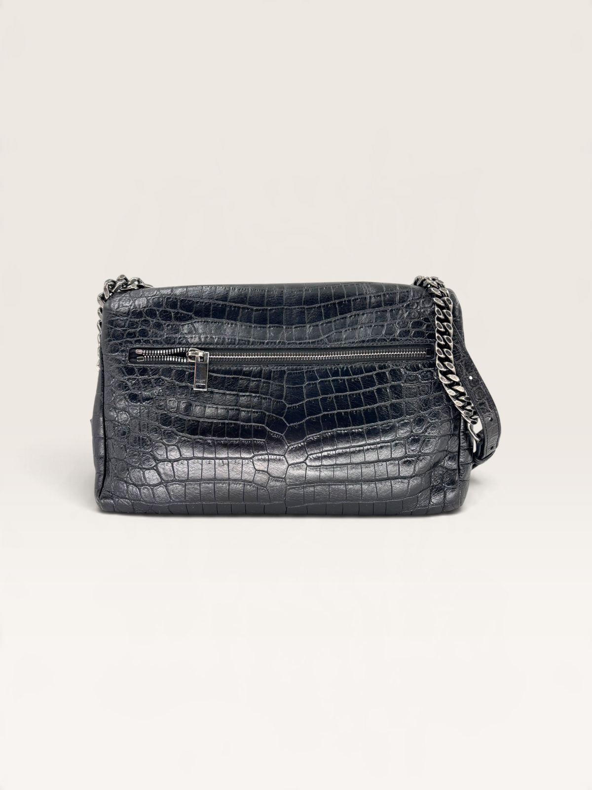 Saint Laurent croco Hollywood sac en cuir