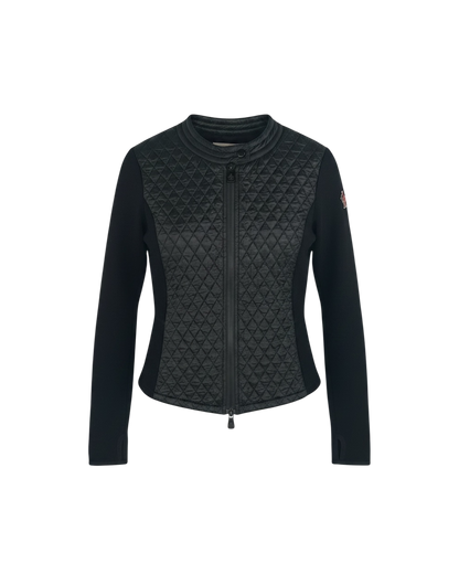 Moncler veste cintrée bi-matière