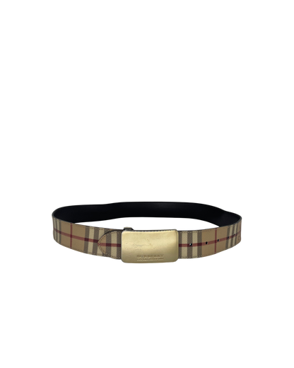 Burberry Ceinture tartan beige