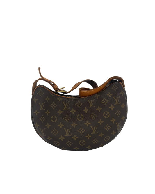 Louis Vuitton Sac à main croissant monogram marron