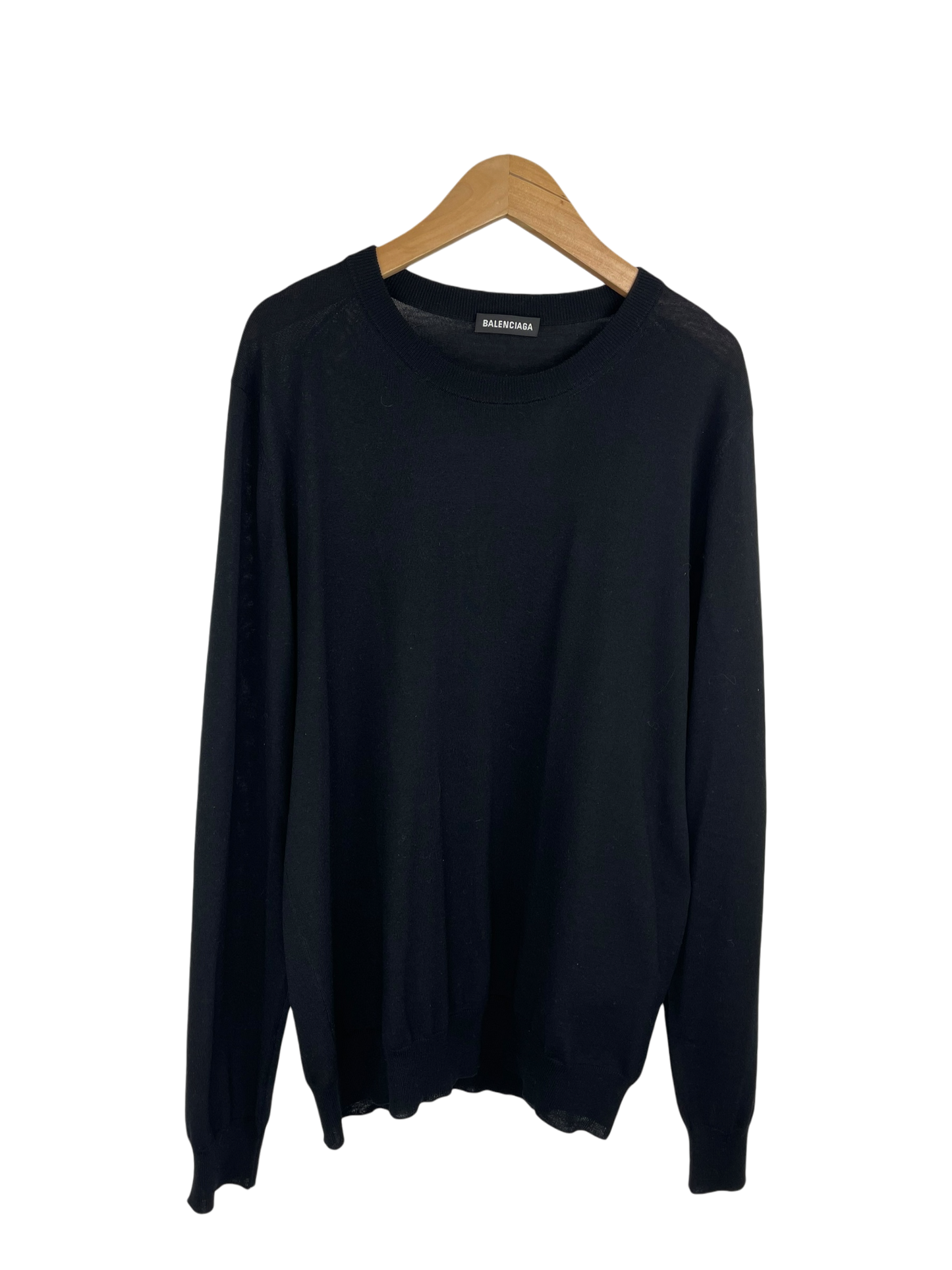 Balenciaga pull léger motif au dos
