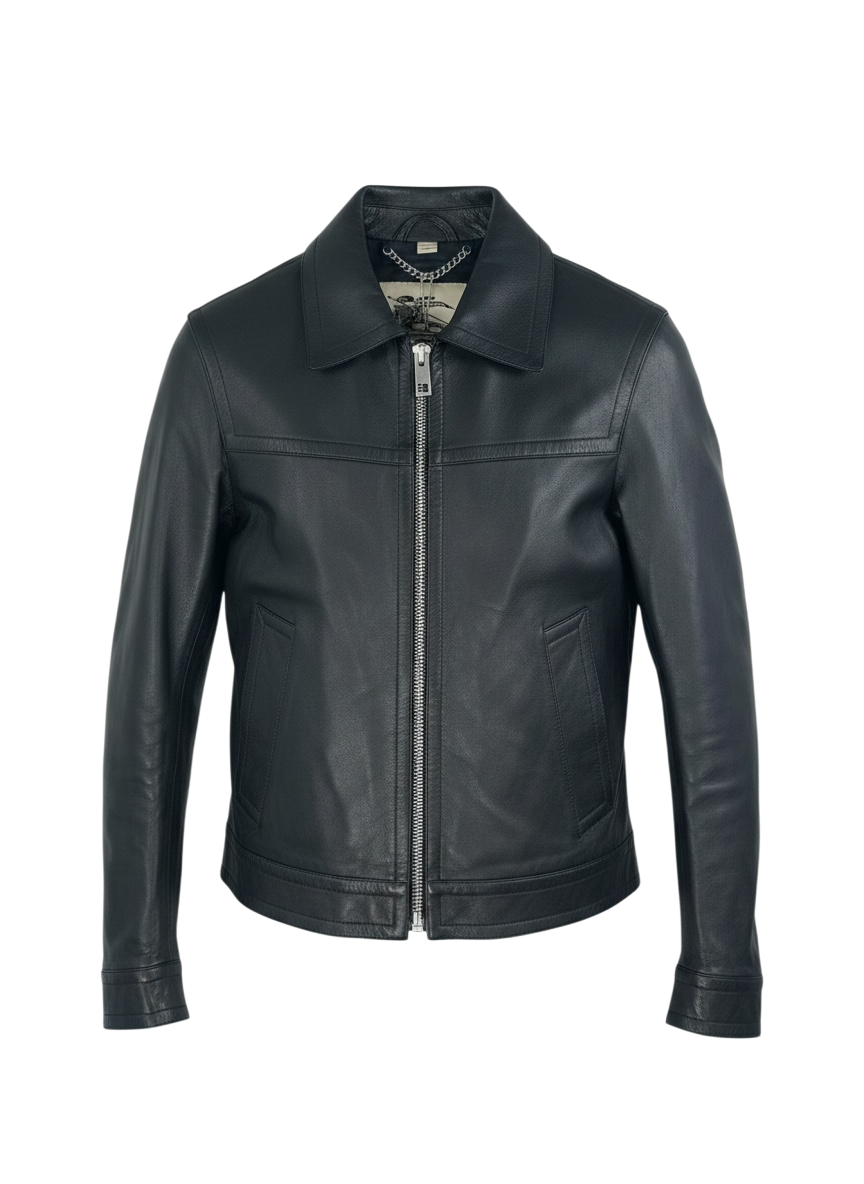 Burberry veste en cuir