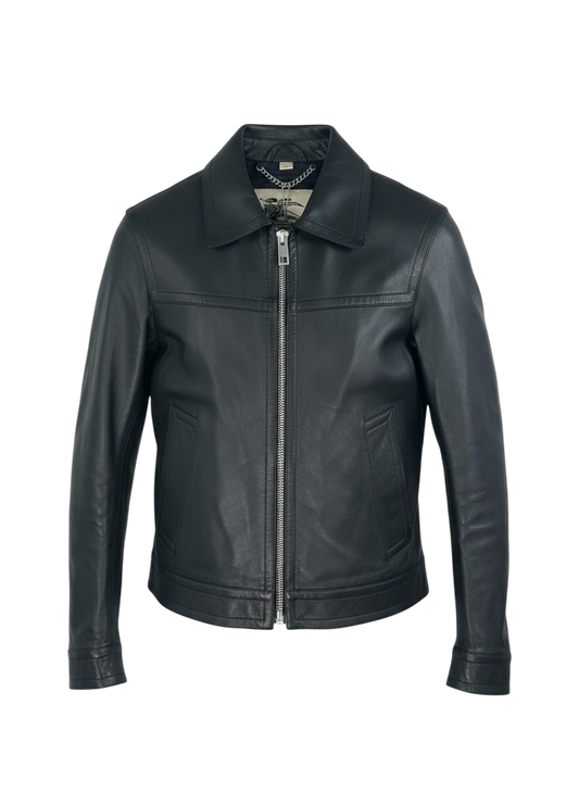 Burberry veste en cuir