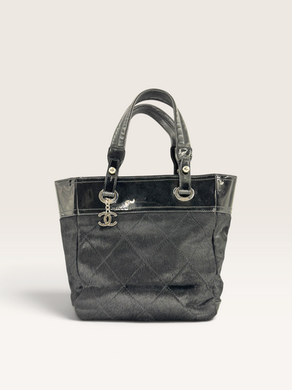 Chanel CC Biarritz pony hair sac a main