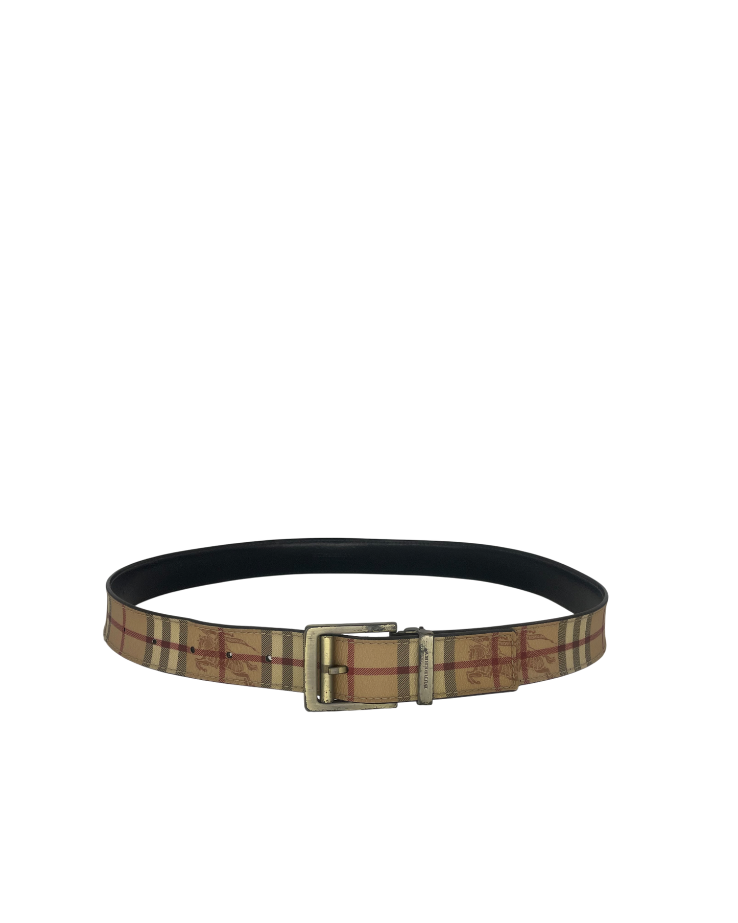 Burberry Ceinture tartan beige