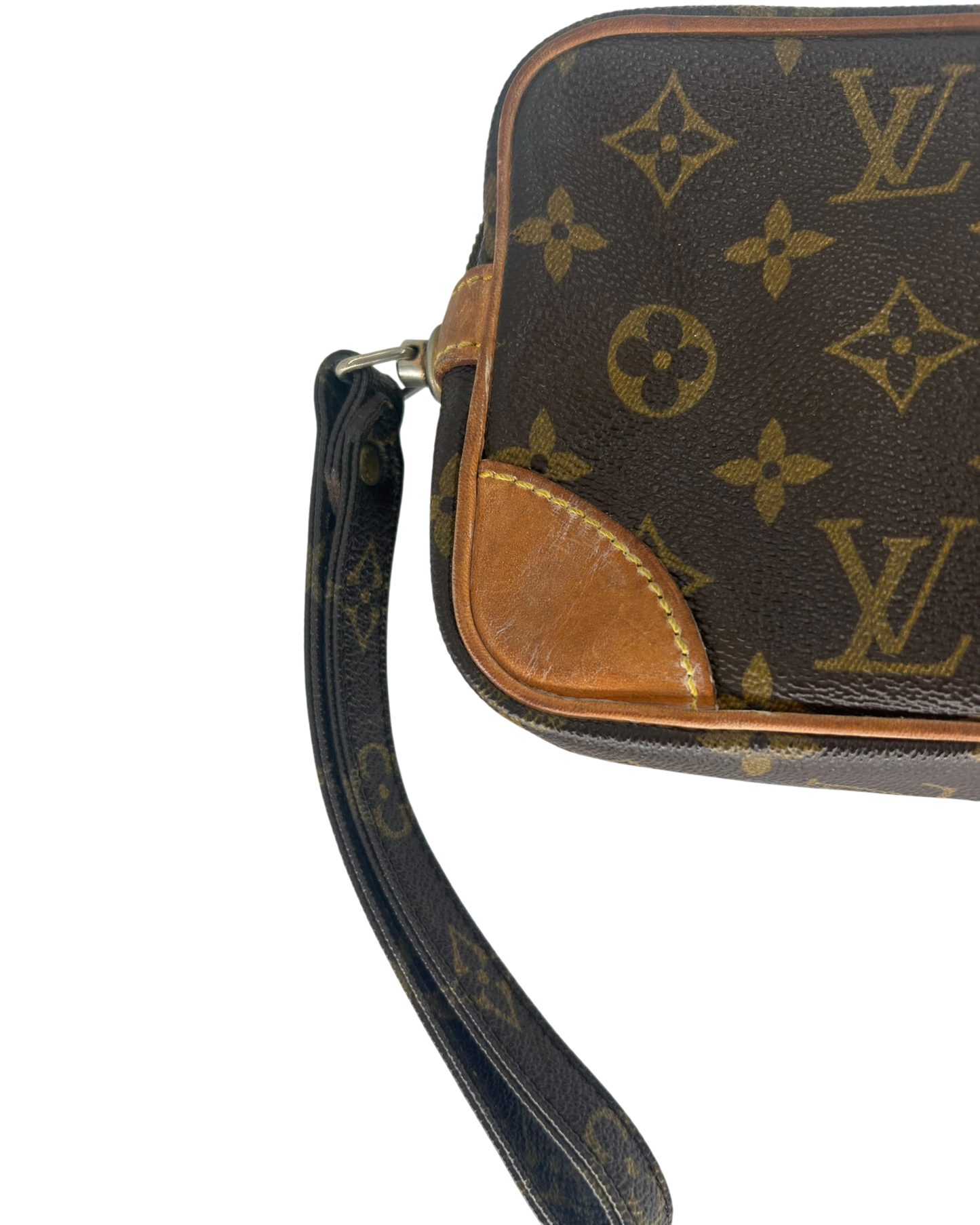Louis Vuitton Pochette dragonne monogram marron