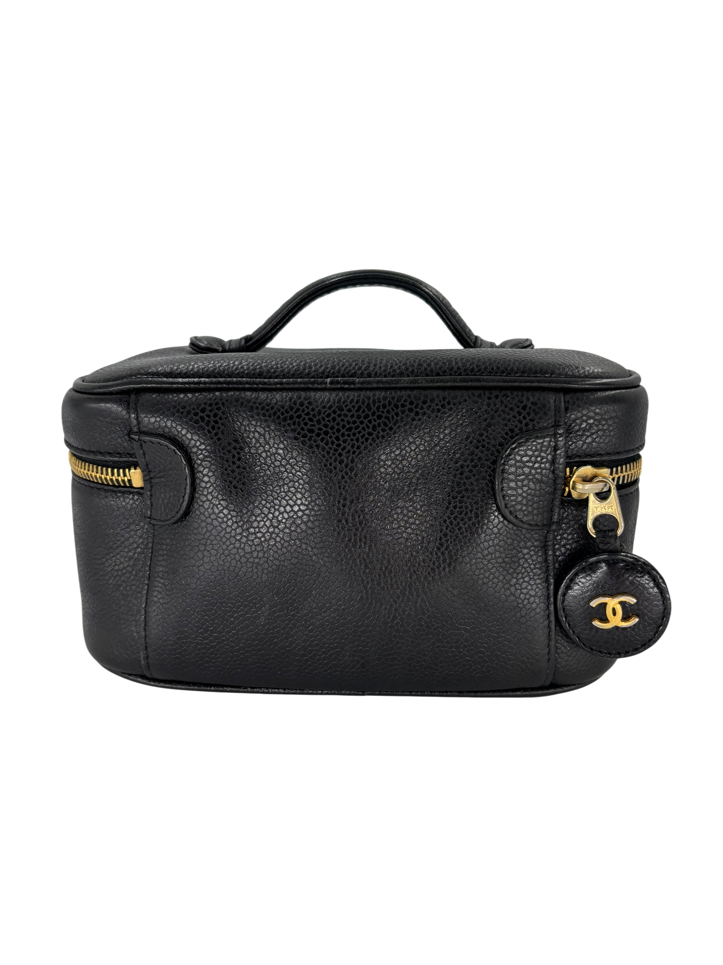 Chanel Vanity en cuir noir