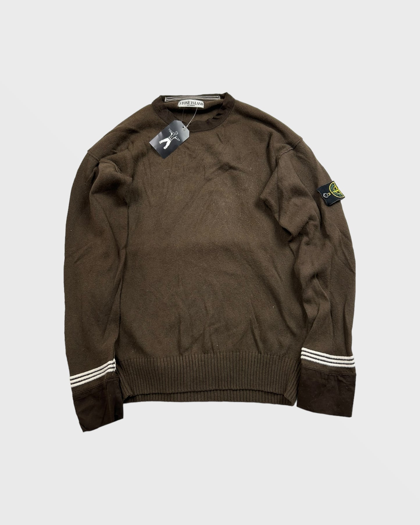 Stone island pull marron (L)