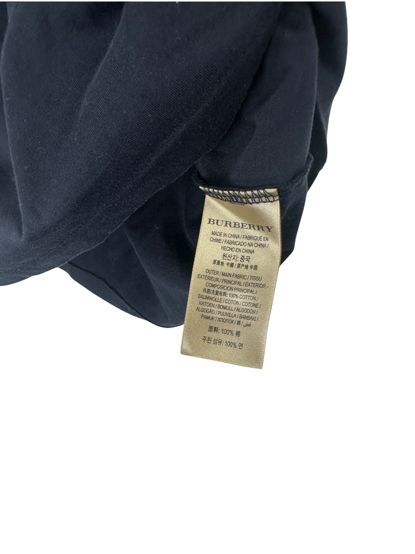 Burberry t-shirt logo blanc