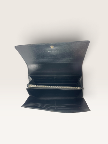 Saint Laurent portefeuille cuir croco