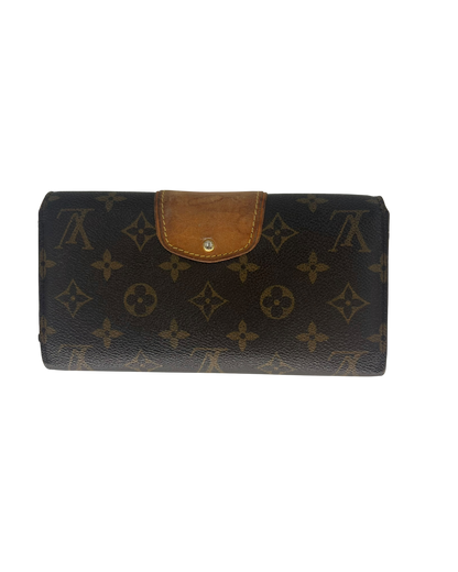 Louis Vuitton Porte-monnaie en cuir marron