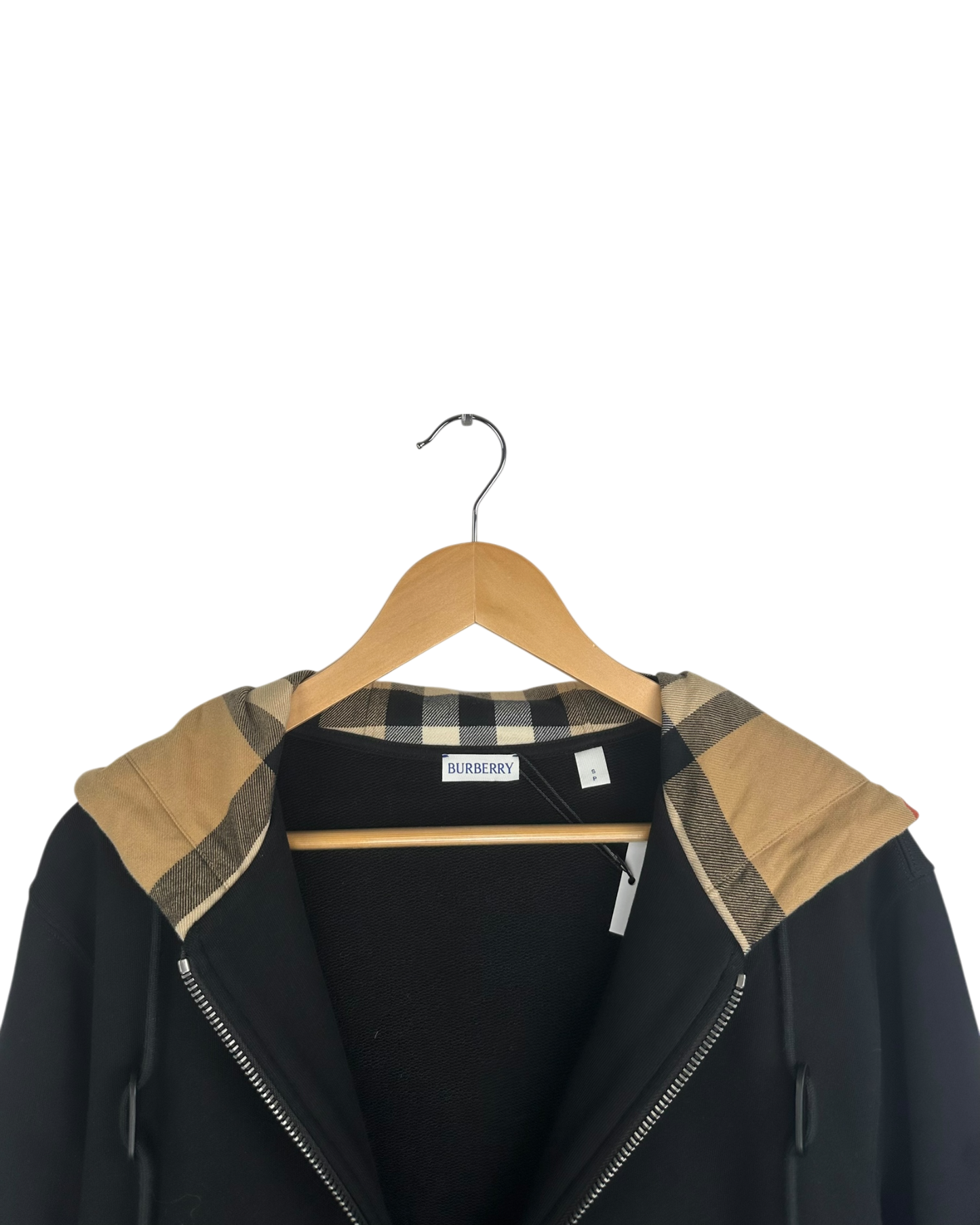 Burberry gilet à capuche tartan