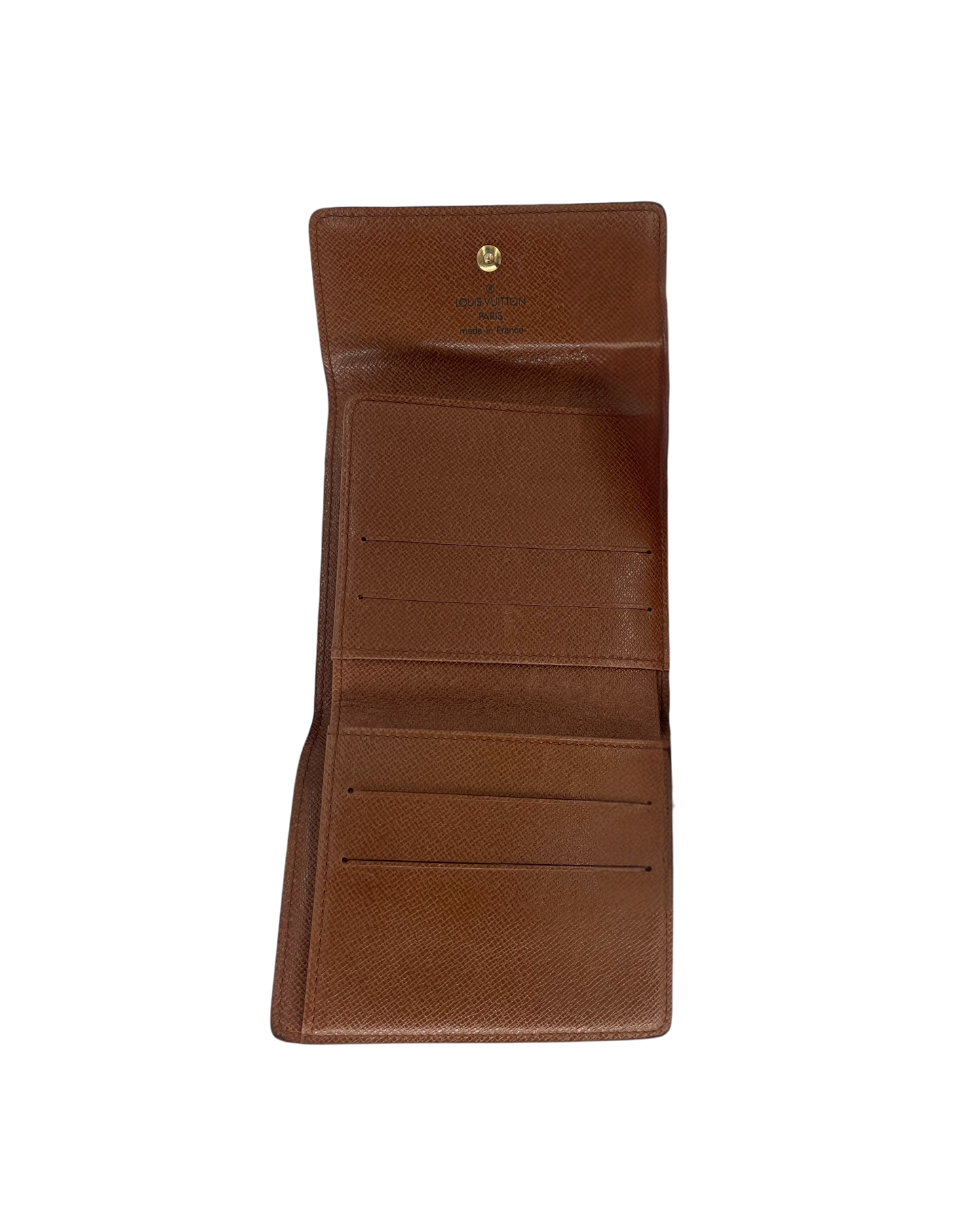 Louis Vuitton Porte-monnaie en cuir marron