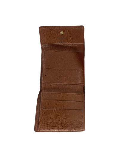 Louis Vuitton Porte-monnaie en cuir marron