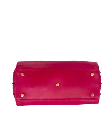 Saint Laurent Sac à main en cuir rose