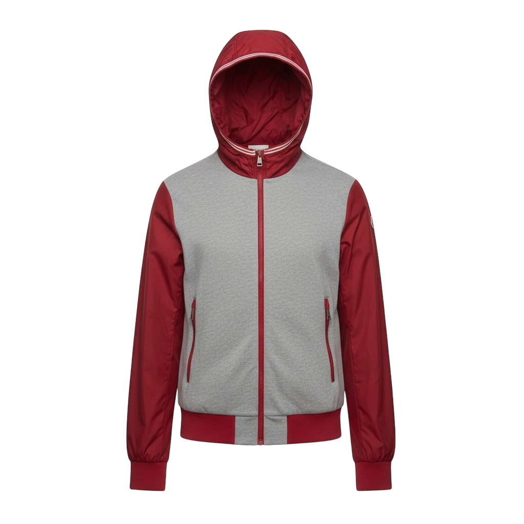 Moncler veste à capuche bi-matière