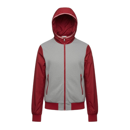 Moncler veste à capuche bi-matière