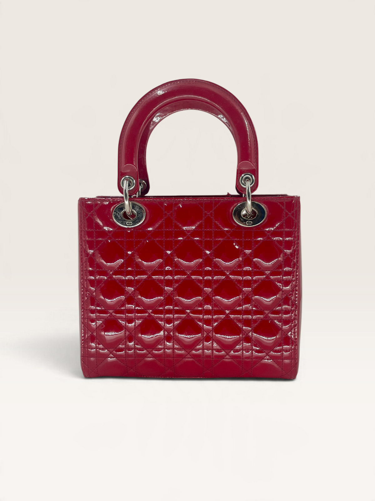 Dior sac à main Lady medium cuir vernis