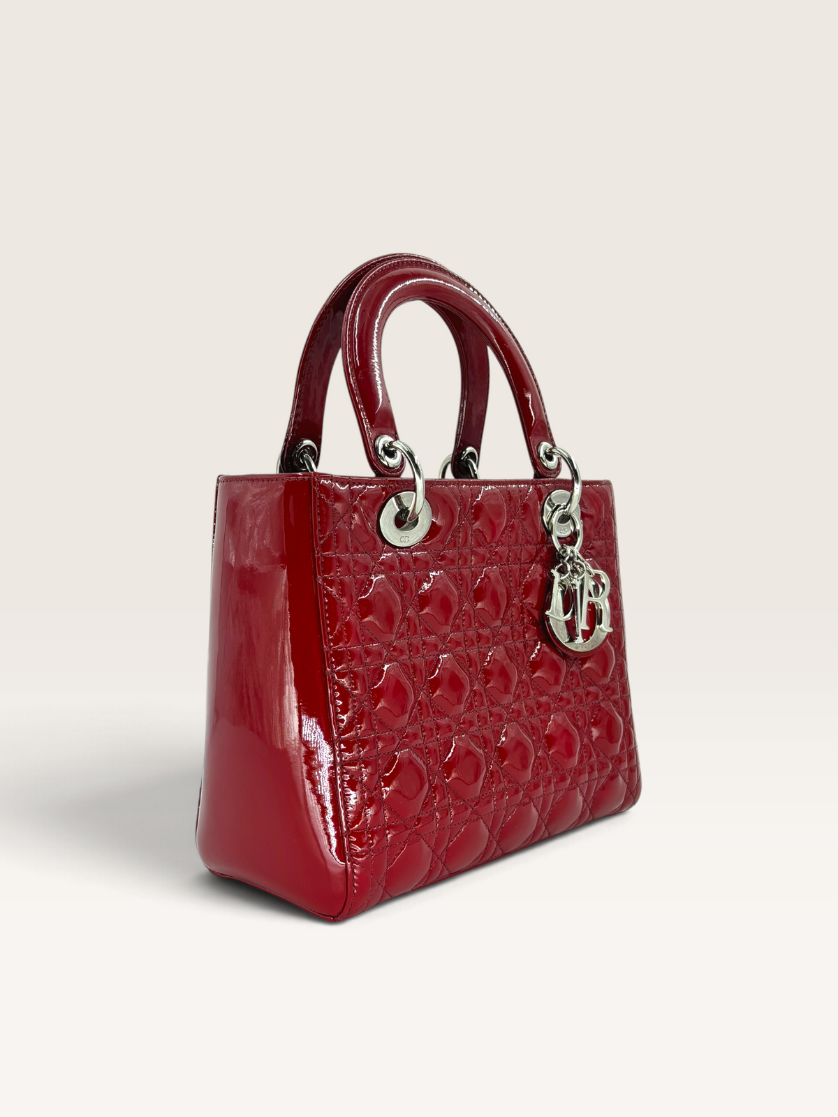 Dior Lady medium cuir vernis