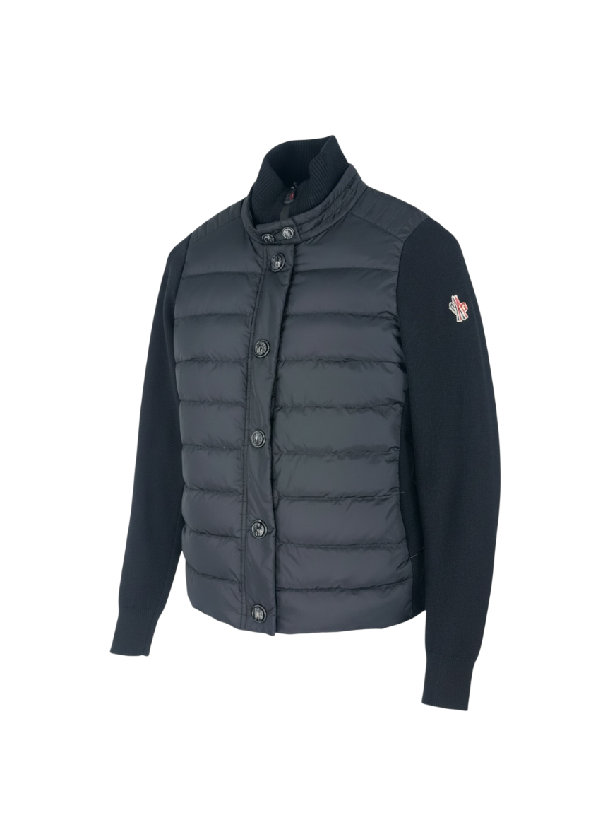 Moncler veste bi-matière cintrée
