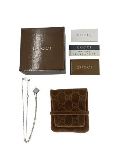 Gucci Collier ajustable argenté