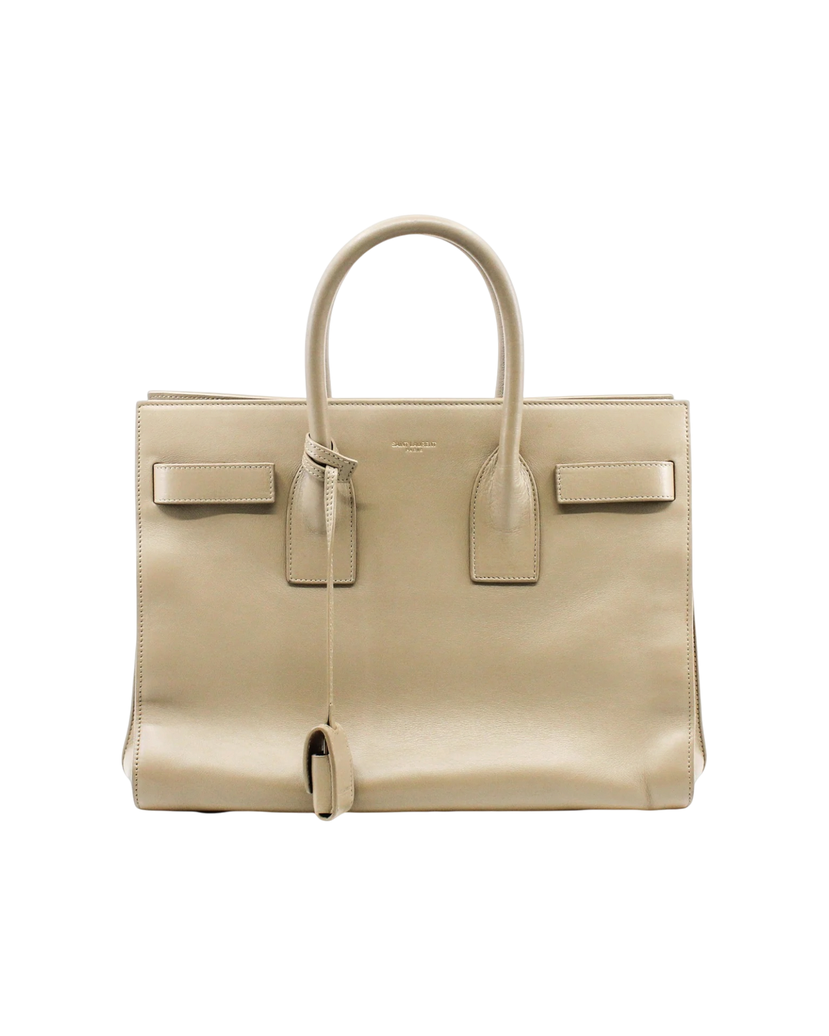 Saint Laurent sac à main cuir beige
