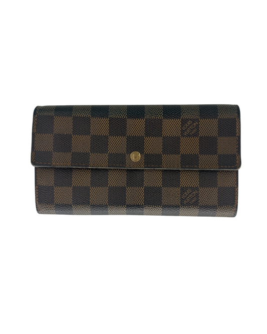 Louis Vuitton Porte-monnaie damier ébène