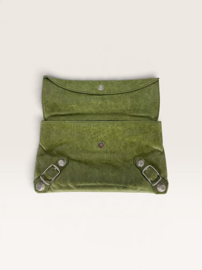 Balenciaga motocross giant pochette olive