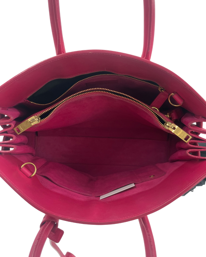 Saint Laurent Sac à main en cuir rose
