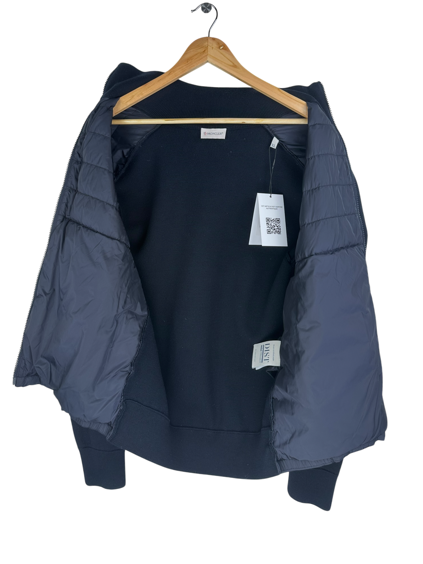 Moncler cardigan bi-matière veste