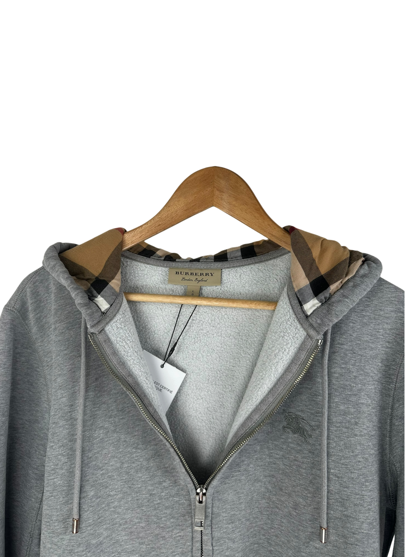 Burberry gilet à capuche