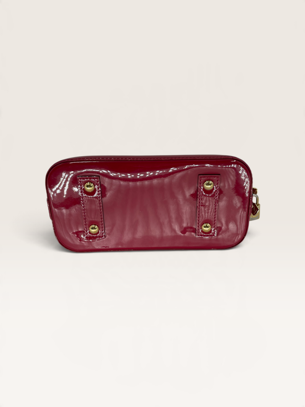 Louis Vuitton sac à main bébé Alma cuir vernis
