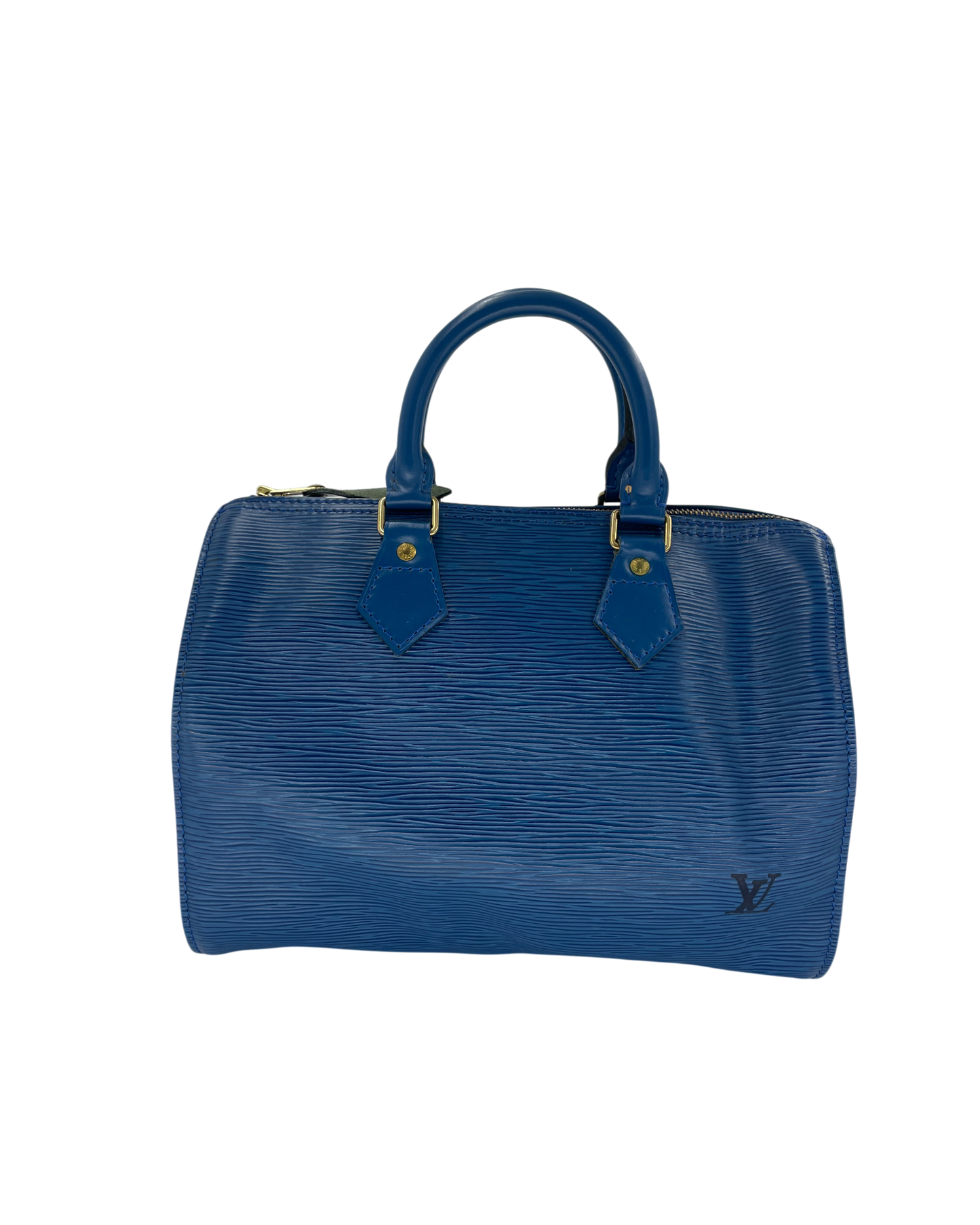 Louis Vuitton sac à man Alma épi bleu