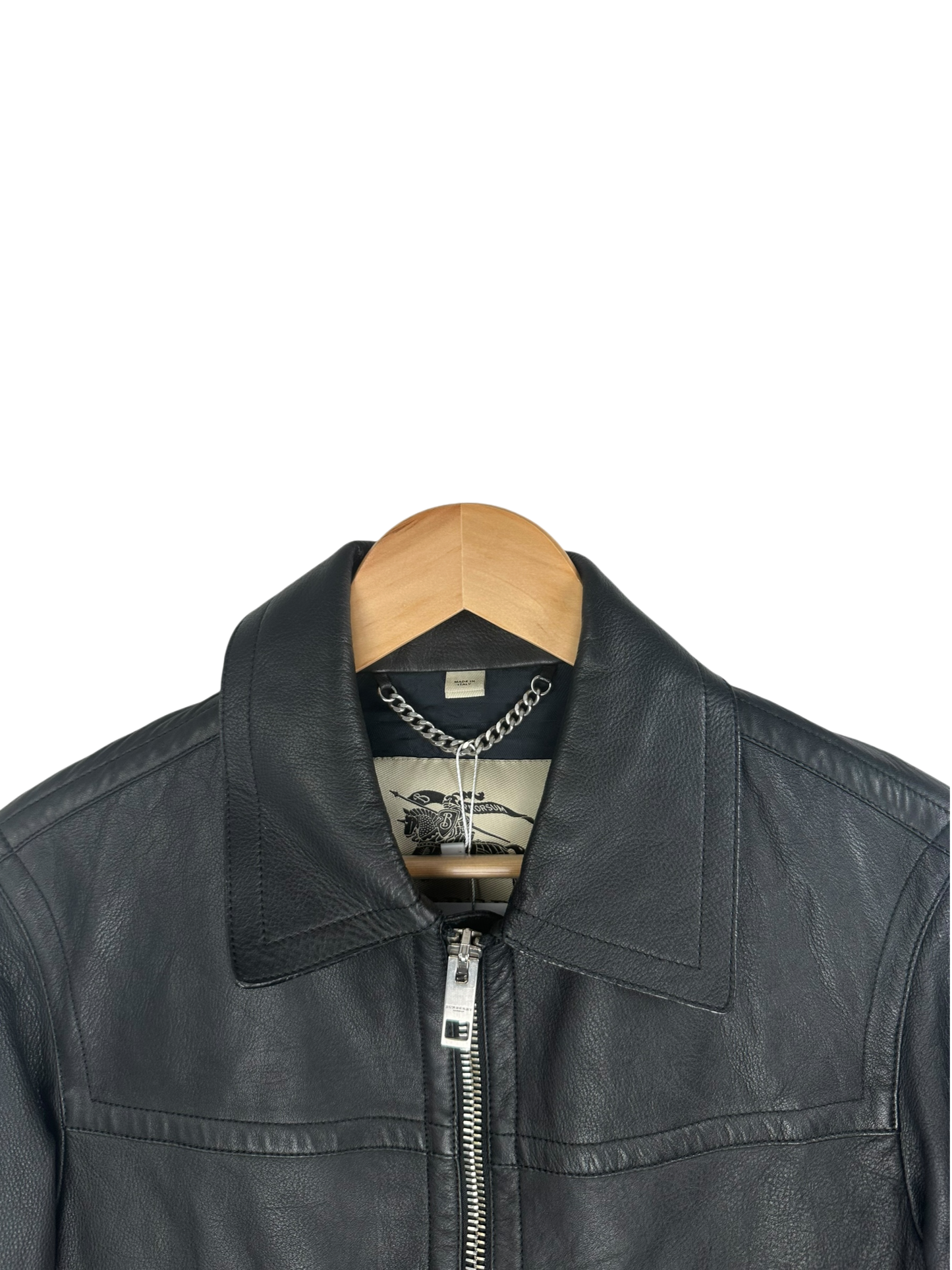 Burberry veste en cuir