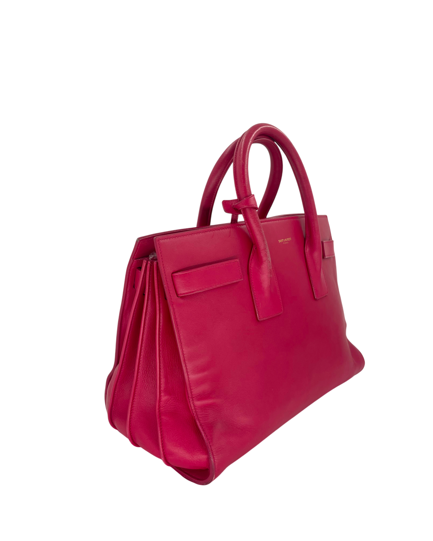 Saint Laurent Sac à main en cuir rose