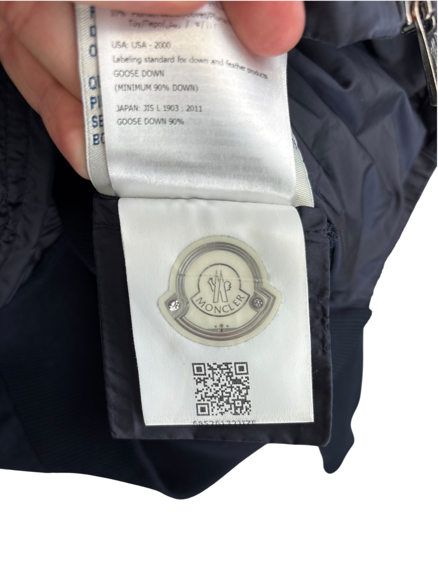 Moncler veste bi-matière