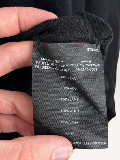 Prada halfzip pull en laine