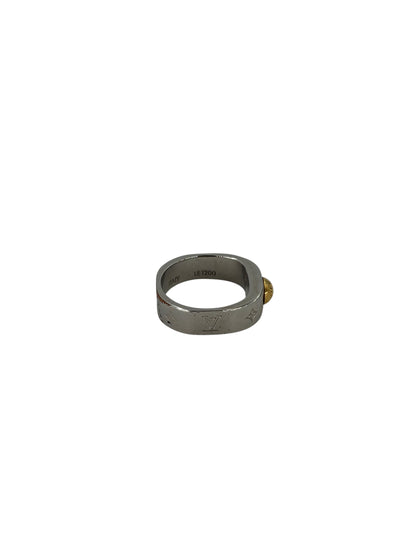 Louis Vuitton Bague en acier argenté